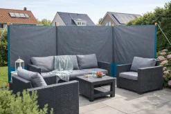 HEM 400 x 140 cm Windschutz - Grey