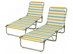 HEM aluminium verstellbare klappliege - Set von 2