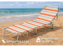HEM aluminium verstellbare klappliege - Orange