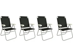 HEM Aluminium verstellbarer campingstuhl - Set von 4
