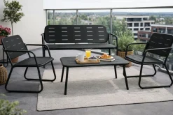 HEM Personen Stahl-Lounge-Set - Black