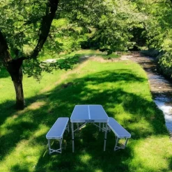 Hem picknicktisch klappbar mit 2 bänken