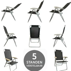 HEM verstellbarer Klappstuhl - Black