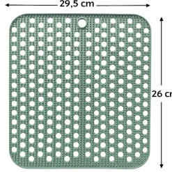 Hem 29,5x26 cm rutschfeste abtropfmatte aus silikon - green