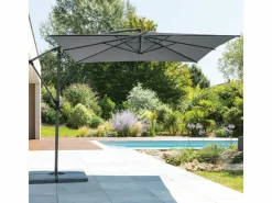 Hesperide HIXA Sonnenschirm mit Ständer - Black