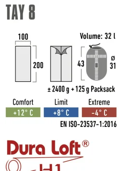 High Peak Tay 8 Schlafsack