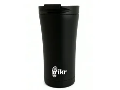 Hikr Edelstahl 380 ml Kaffeebecher To Go - Black