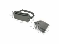 Hikr Moneybelt Premium Reisebrieftasche - Grey