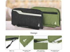 Hikr Reisebrieftasche – Reisepasshülle - Grey