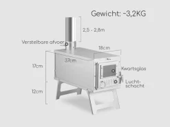 Hikr Tragbares Mini Zeltofen