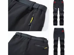 Hikr Wasserdichte Herren-Fleecehose - Black