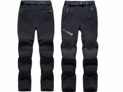 Hikr Wasserdichte Herren-Fleecehose - Black