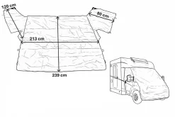 Hindermann Fiat Ducato ab 2014 Frontschutzplane Wohnmobil