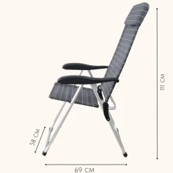HIXA Camping Klappstuhl - 4er-Set