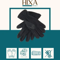 HIXA Fleece Gloves Black