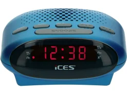 Ices ICR-210 FM Uhrenradio - Blue