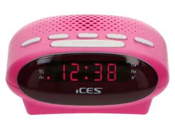 Ices ICR-210 FM Uhrenradio - Pink