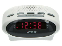 Ices ICR-210 FM Uhrenradio - White