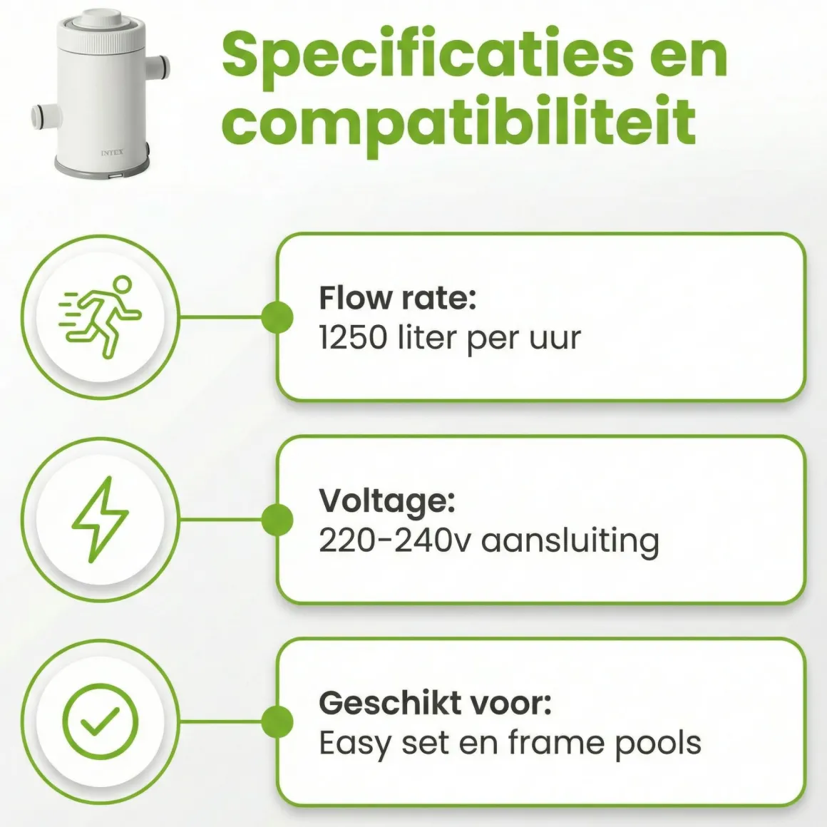 Intex 1.250 l/h Filterpumpe