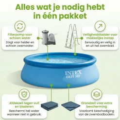 Intex easy set 457x107cm pool – 6-teilig