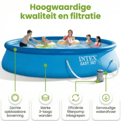 Intex easy set 457x84cm pool – 3-teilig