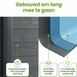 Intex graphite panel 478x124cm pool – 5-teilig