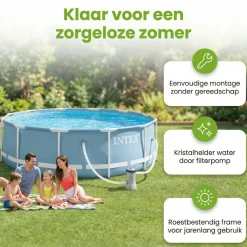 Intex metal frame 366x76cm pool – 3-teilig