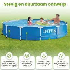 Intex metal frame 366x76cm pool