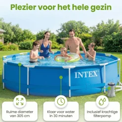 Intex metal frame 305x76cm pool – 3-teilig