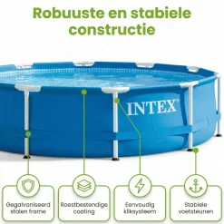 Intex metal frame 305x76cm pool – 3-teilig
