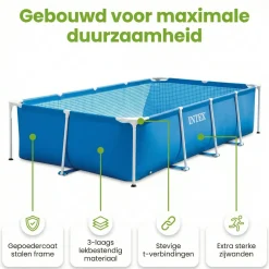 Intex metal frame 457x122cm pool – 6-teilig