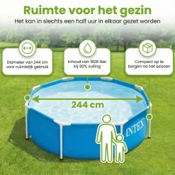 Intex metal frame 244x51cm pool