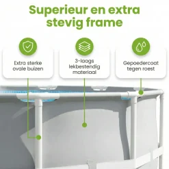 Intex prism frame 427x107cm pool – 6-teilig