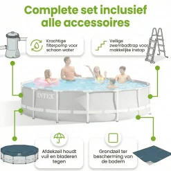 Intex prism frame 427x107cm pool – 6-teilig