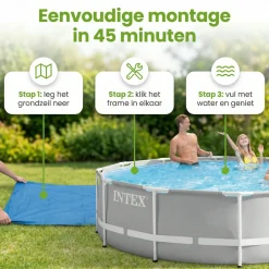 Intex prism frame 427x107cm pool – 6-teilig