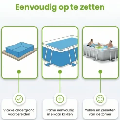 Intex prism frame 300x175x80cm pool – 4-teilig