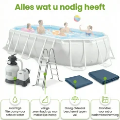 Intex prism frame 503x274x122cm pool – 6-teilig