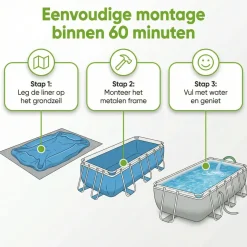 Intex prism frame 610x305x122cm pool – 6-teilig