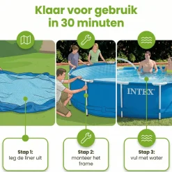 Intex rechteck frame 220x150x60cm pool