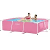 Intex rechteck frame 220x150x60cm pool - pink