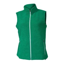 Ivanhoe Beata grüner Damen-Wollstrickjacke ohne Ärmel
