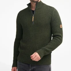 Ivanhoe Moritz Half-Zip Herrenpullover - Rot