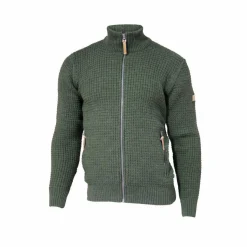Ivanhoe Moritz Herrenpullover mit Reißverschluss - Grün