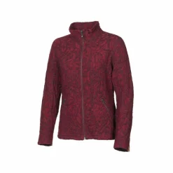 Ivanhoe Tuva Jaquard Damen Wollcardigan - Rot