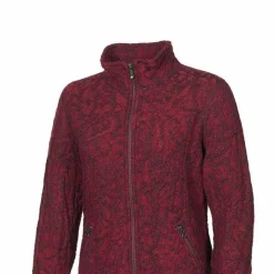 Ivanhoe Tuva Jaquard Damen Wollcardigan - Rot