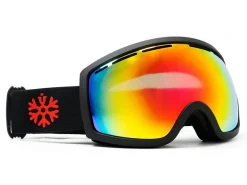 IVOL schwarz Rotes Spiegelglas Skibrille