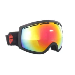 IVOL schwarz Rotes Spiegelglas Skibrille