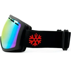 IVOL schwarz Rotes Spiegelglas Skibrille