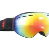 IVOL schwarz Rotes Spiegelglas Skibrille