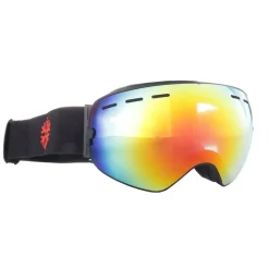 IVOL schwarz Rotes Spiegelglas Skibrille
